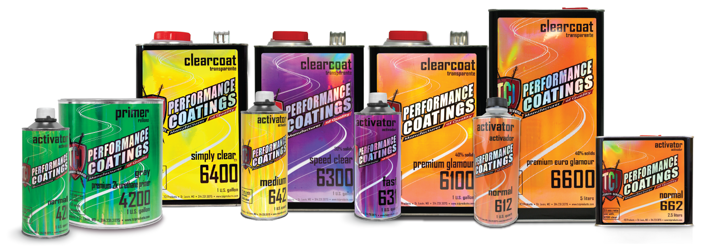 CLEAR COATS, PRIMERS & ACTIVATORS TCI Products
